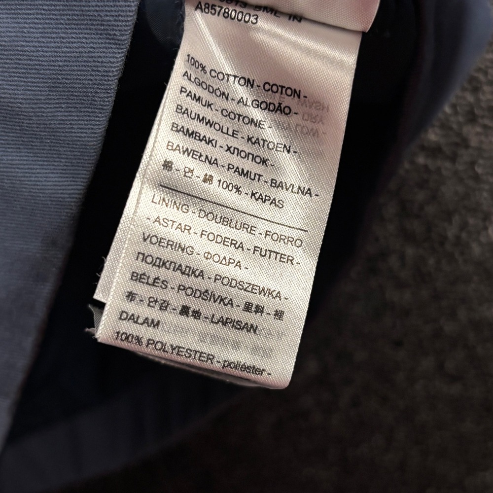 Levi Strauss Men's XXL Miramar Millitary Jacket Blue Grey Cotton Quilted Lining - Picture 10 of 10